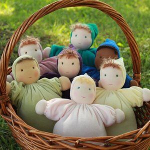 10 inch Velour Waldorf Cuddle Doll, First Doll, So